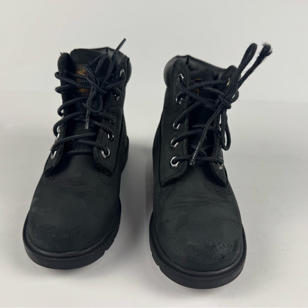 Timberland Black Nubuck Toddler 6-inch waterproof black boot size 10 - Picture 2 of 9